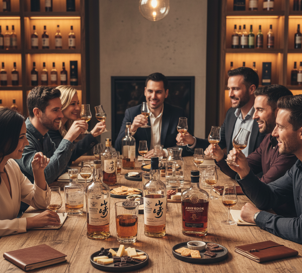 Premium whisky collection showcasing rare and collectible bottles